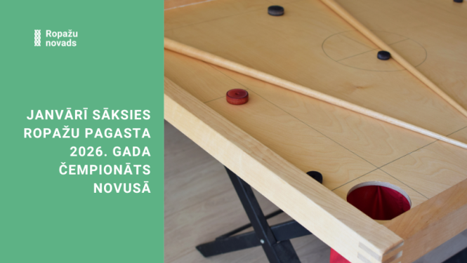 Janvārī sāksies Ropažu pagasta 2026. gada čempionāts novusā