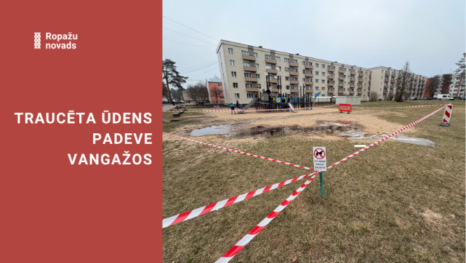 31. martā traucēta ūdens padeve Vangažu pilsētā