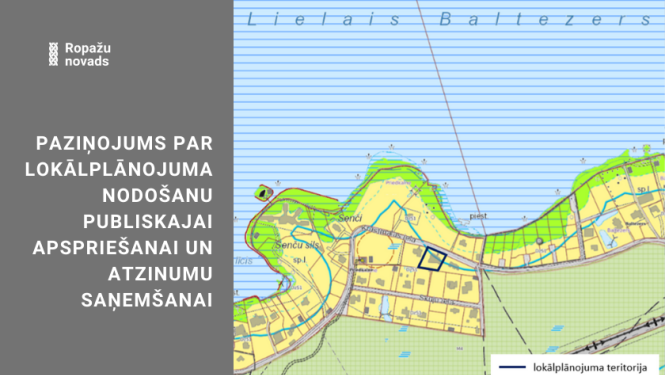 Paziņojums par lokālplānojumu