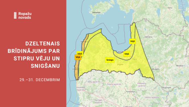 Dzeltenais brīdinājums par vēju