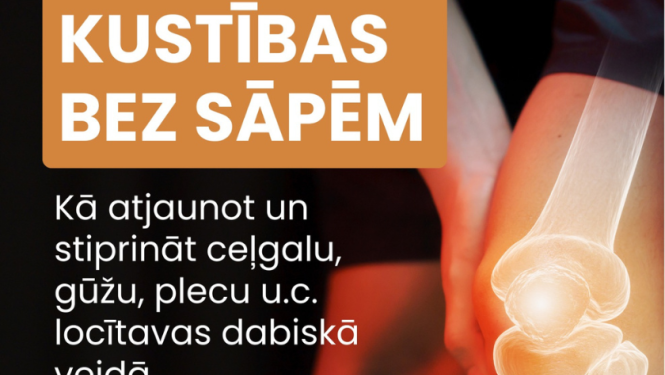 Kustības bez sāpēm, lekcija, afiša