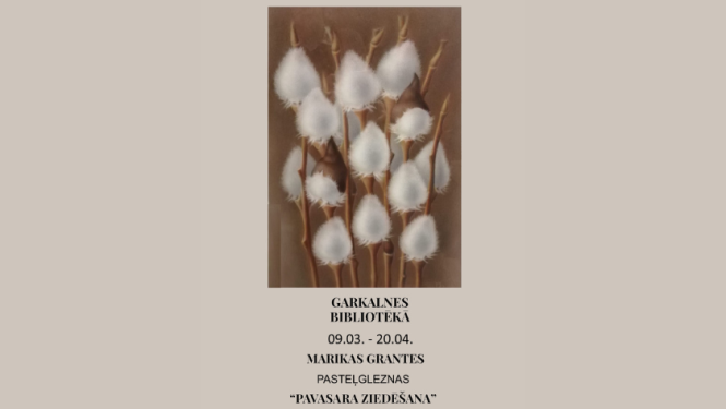 Marikas Grantes gleznu izstāde, afiša