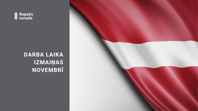 novembrī Ropažu novads