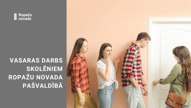 Vasaras darbs skolēniem 2026. gadā Ropažu pašvaldībā, AFIŠA