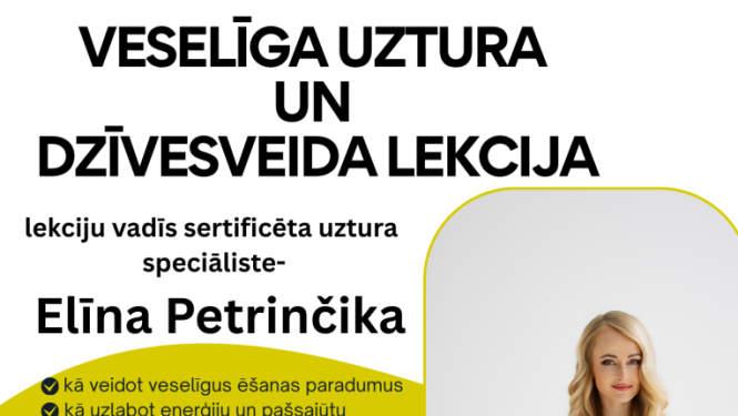 Veselīgs uzturs, lekcija