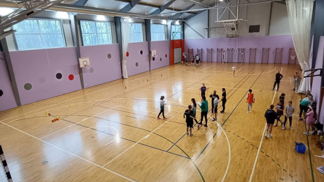 Vispārējās fiziskās sagatavotības sacensības Zaķumuižas Sporta zālē