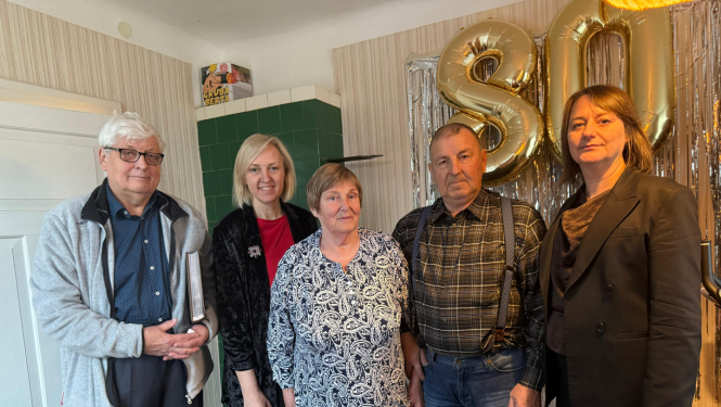 80 gadu jubilejā sveikts politiski represētais Ropažu pagasta iedzīvotājs Māris Miltiņš