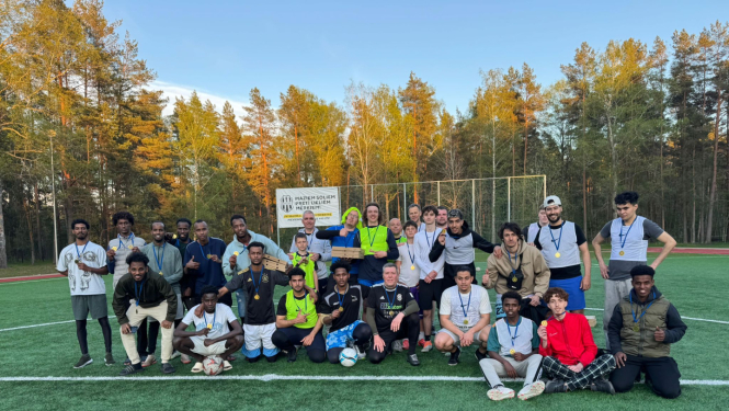 projekta “FOOTBALL FOR ALL!” futbola turnīra Muceniekos dalībnieku kopbilde