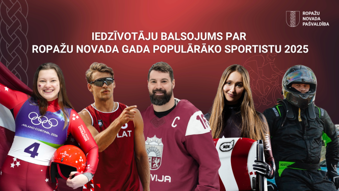 Sācies balsojums par Ropažu novada 2025. gada populārāko sportistu/-i