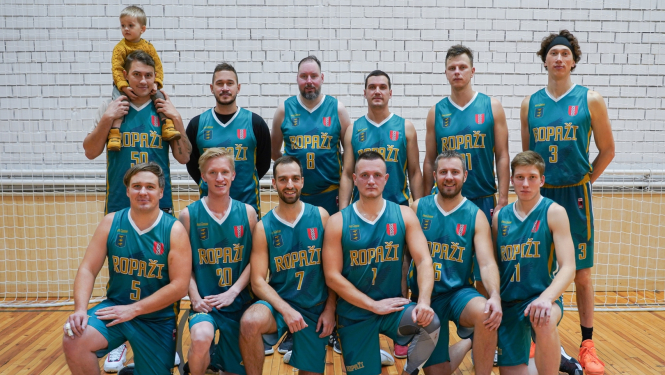 Ropažu novada vīriešu basketbola komanda uzsāk jauno sezonu EBL līgā