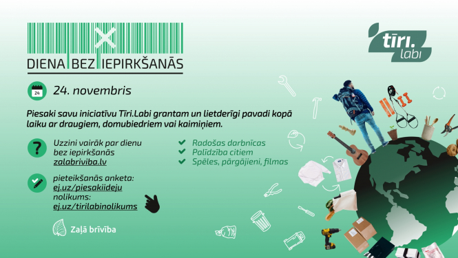 Projekts Zaļā brīvība, diena bez iepirkšanās.