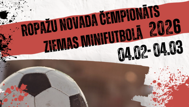 Ropažu novada čempionāts Ziemas minifutbolā 2026