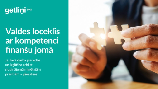 SIA "Getliņi EKO" izsludina konkursu uz valdes locekļa amatu ar kompetenci finanšu jomā