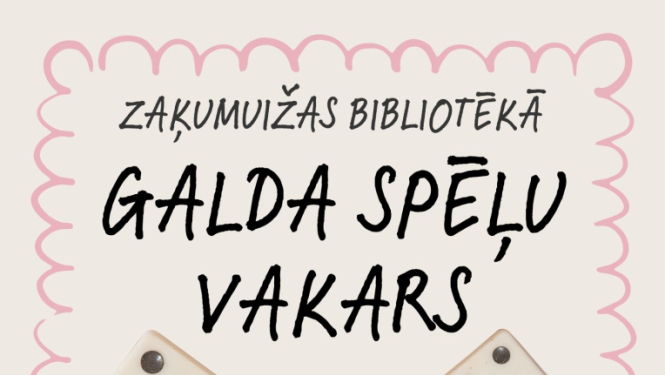 galda spēļu vakars