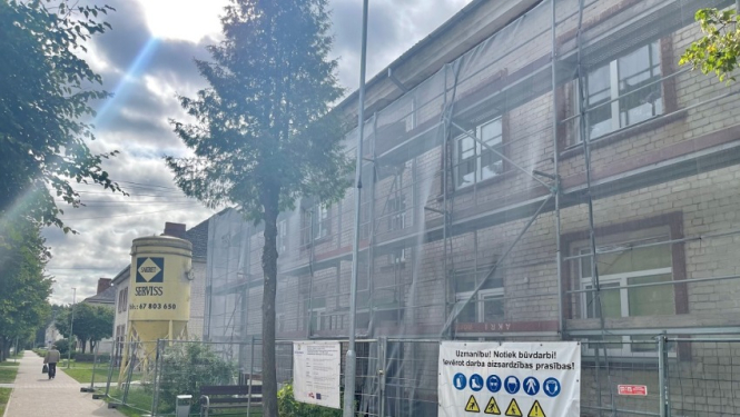Vangažu pilsētā turpinās daudzdzīvokļu ēku renovācijas projekti