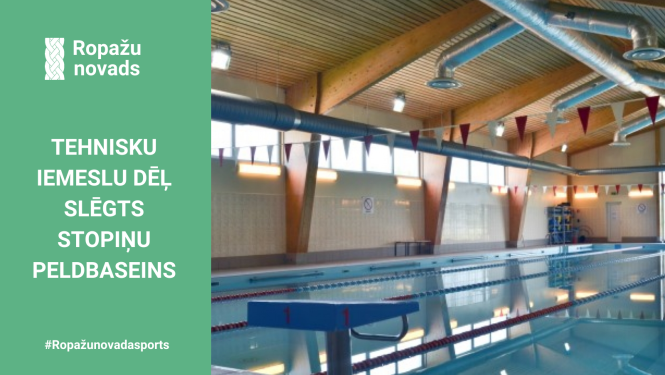 Slēgts Stopiņu peldbaseins