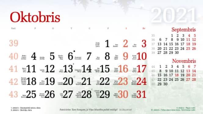 Aicina iesniegt fotogrāfijas 2022. gada kalendāram