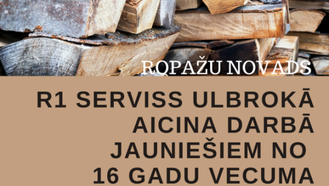 R1 Serviss Ulbrokā aicina darbā jauniešus no 16 gadiem