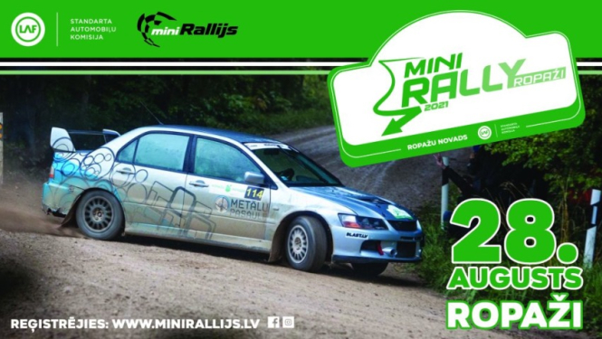 28. augustā – minirallijs “Ropaži”