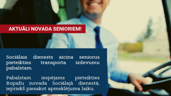 senioriem transporta atbalsts