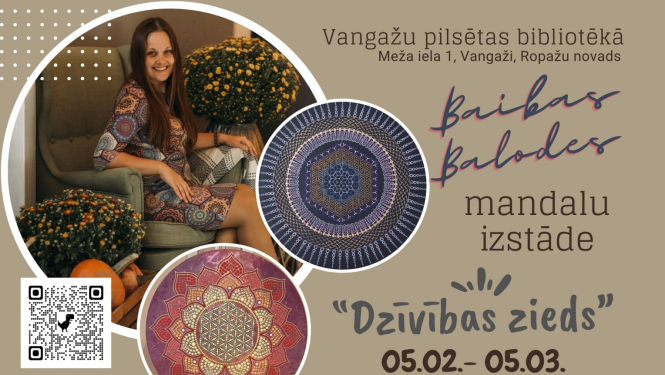 Mandalu izstāde Vangažos