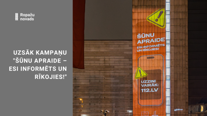 uzsāk kampaņu "Šūnu apraide – esi informēts un rīkojies!"