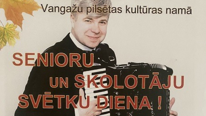 1. oktobrī Senioru un Skolotāju diena Vangažu pilsētas Kultūras namā