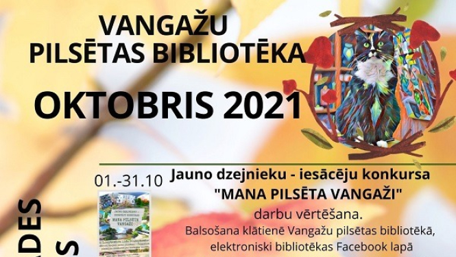 Izstādes un aktivitātes oktobrī Vangažu bibliotēkā