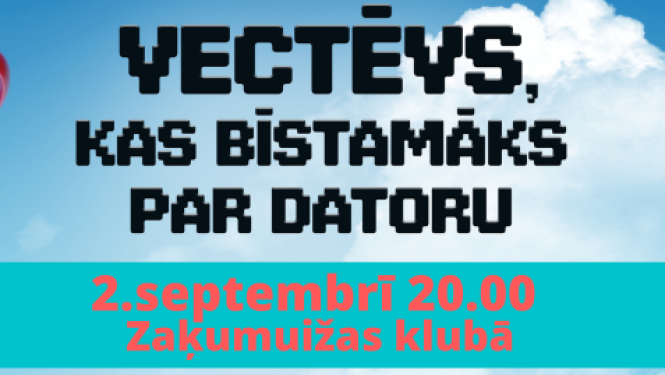 PĀRCELTS UZ 2. SEPTEMBRI! Zaķumuižā bezmaksas kino seanss visai ģimenei – “Vectēvs, kas bīstamāks par datoru”