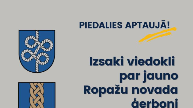 Izsaki viedokli par jauno Ropažu novada ģerboni