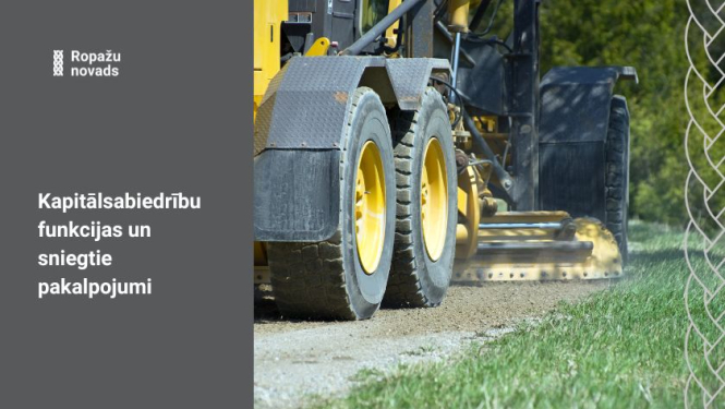 Ropažu novada kapitālsabiedrību funkcijas un sniegtie pakalpojumi