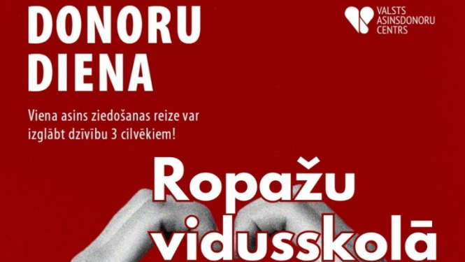 Asins donoru diena Ropazu vidusskolā 25. augustā