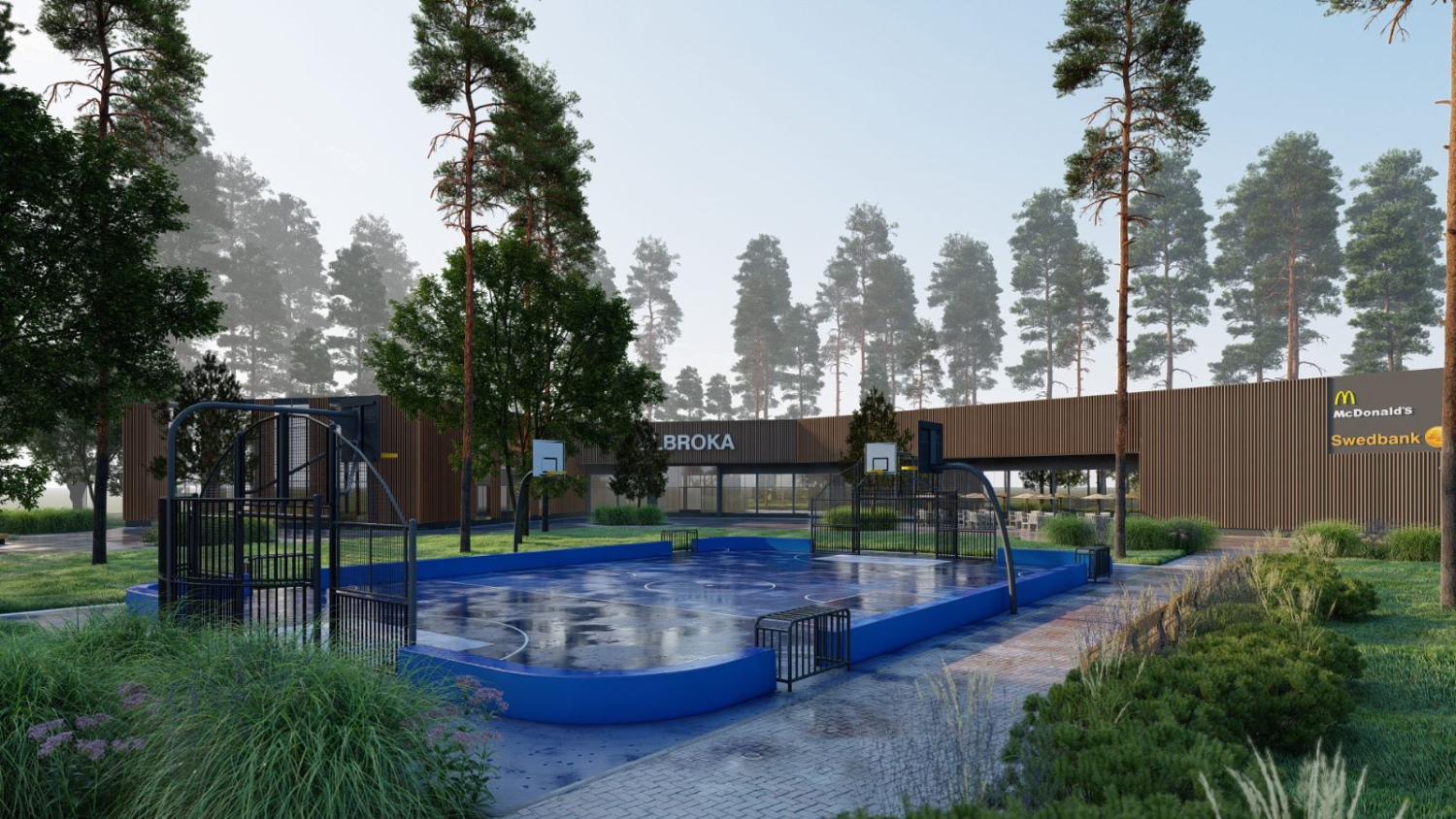 Vizualizācija projektam, ko īstenos p5, p4 rotācijas aplī