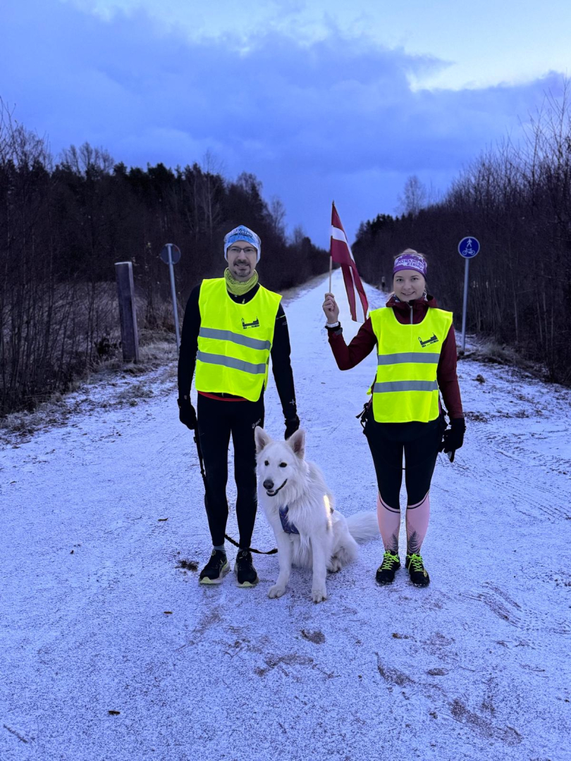 stafetes skrējiens “Ropaži skrien 107”