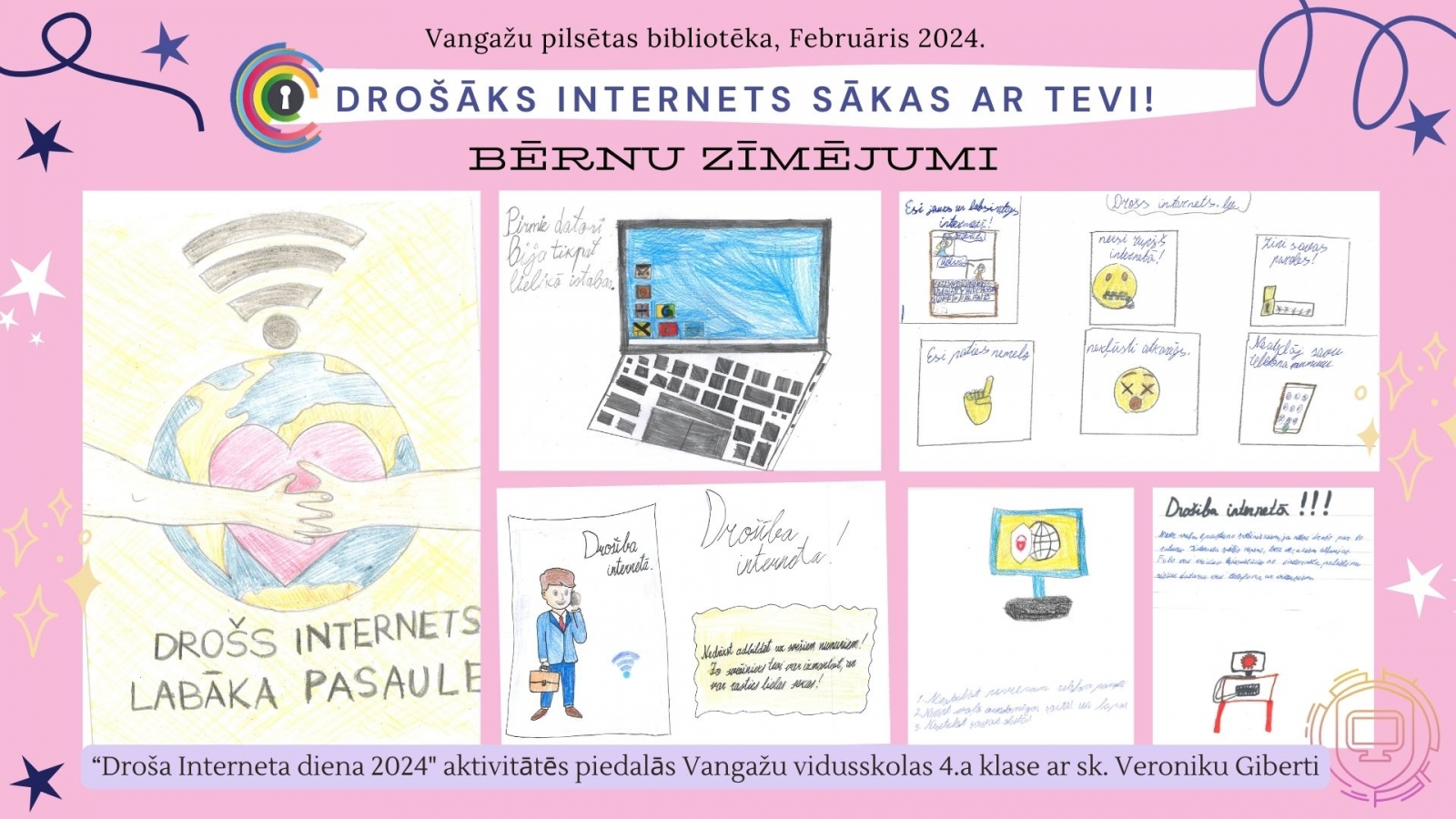 Droša interneta diena Vangažu bibliotēkā