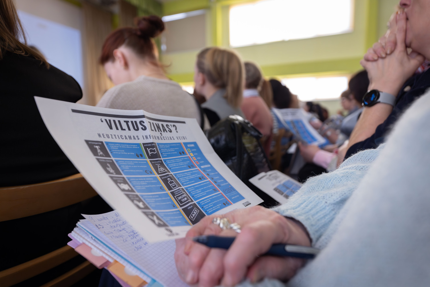 Ropažu novada pedagogu metodiskā diena zāle, klausītāji