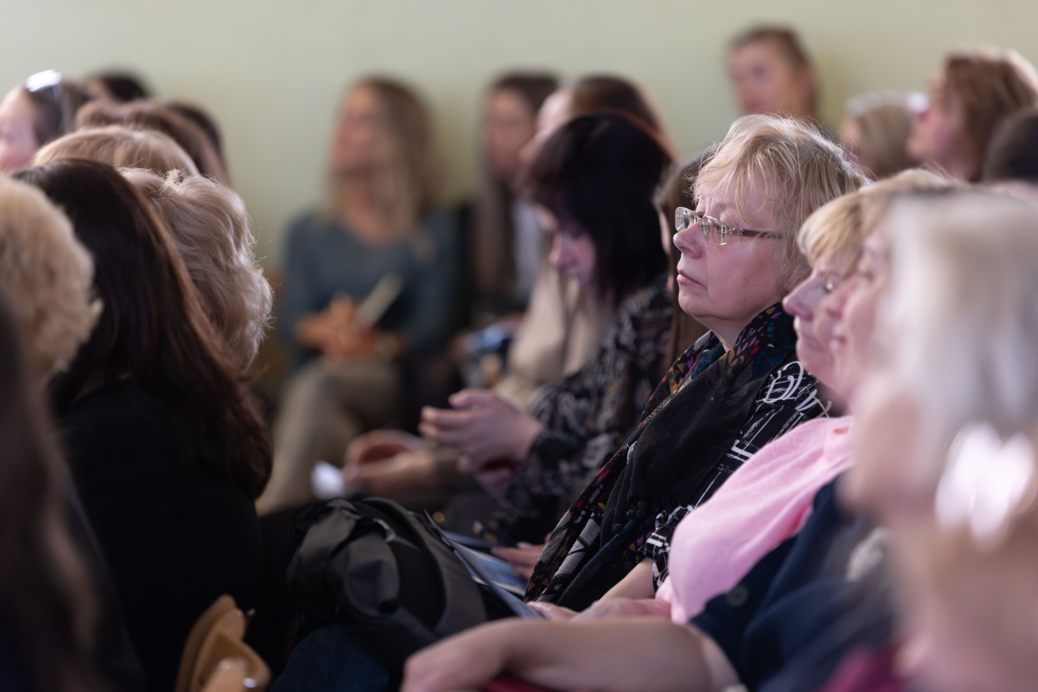 Ropažu novada pedagogu metodiskā diena zāle, klausītāji