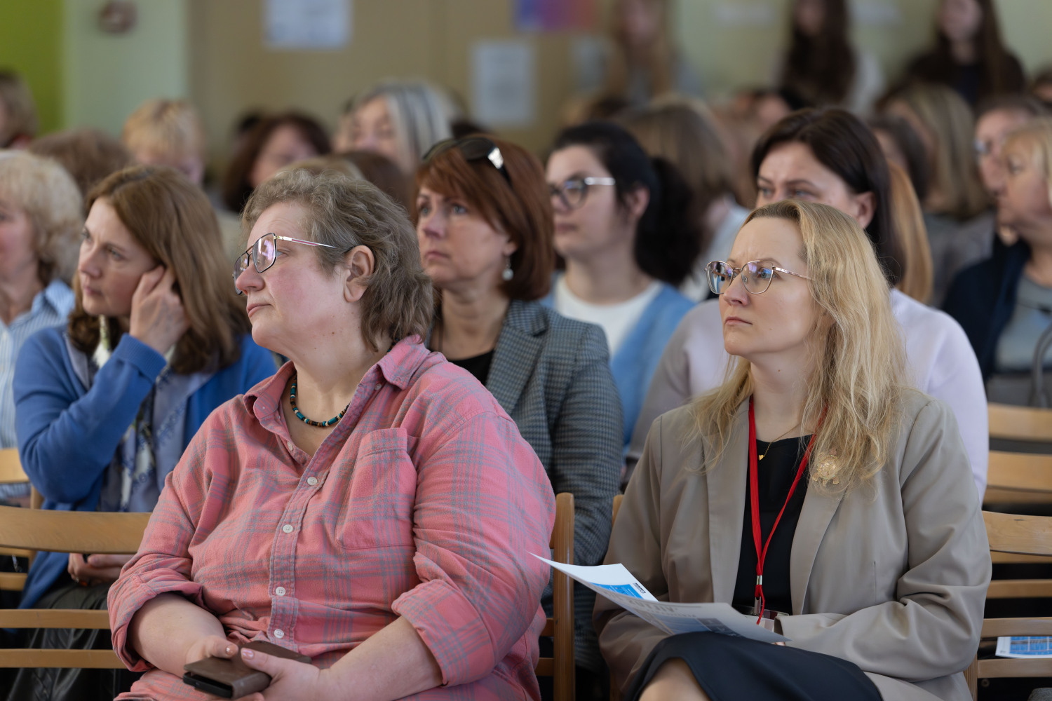 Ropažu novada pedagogu metodiskā diena zāle, klausītāji
