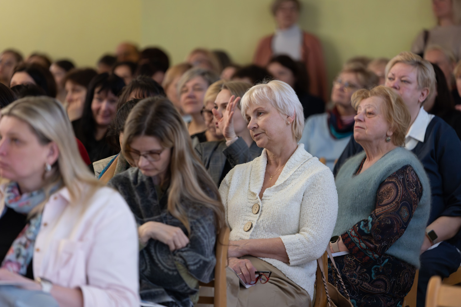 Ropažu novada pedagogu metodiskā diena zāle, klausītāji