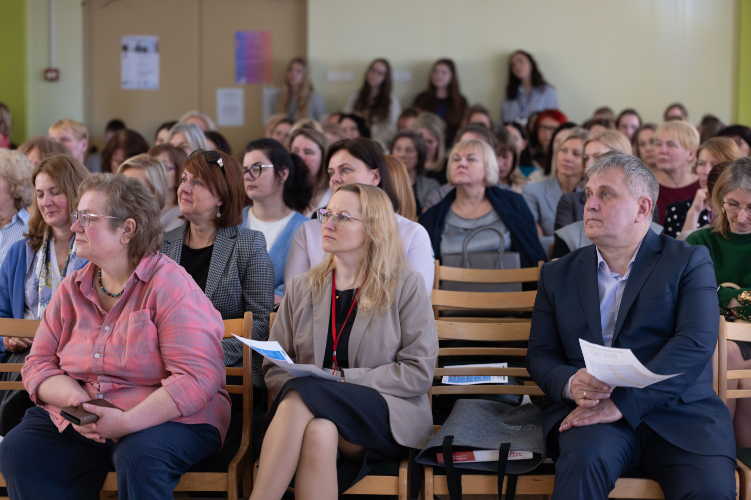 Ropažu novada pedagogu metodiskā diena zāle, klausītāji