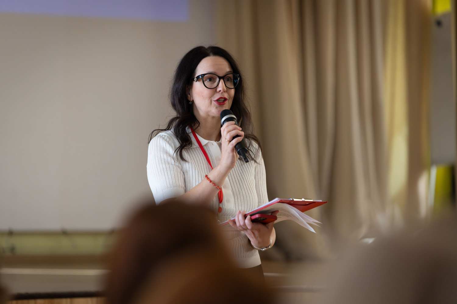 Ropažu novada pedagogu metodiskā diena zāle, runātājs