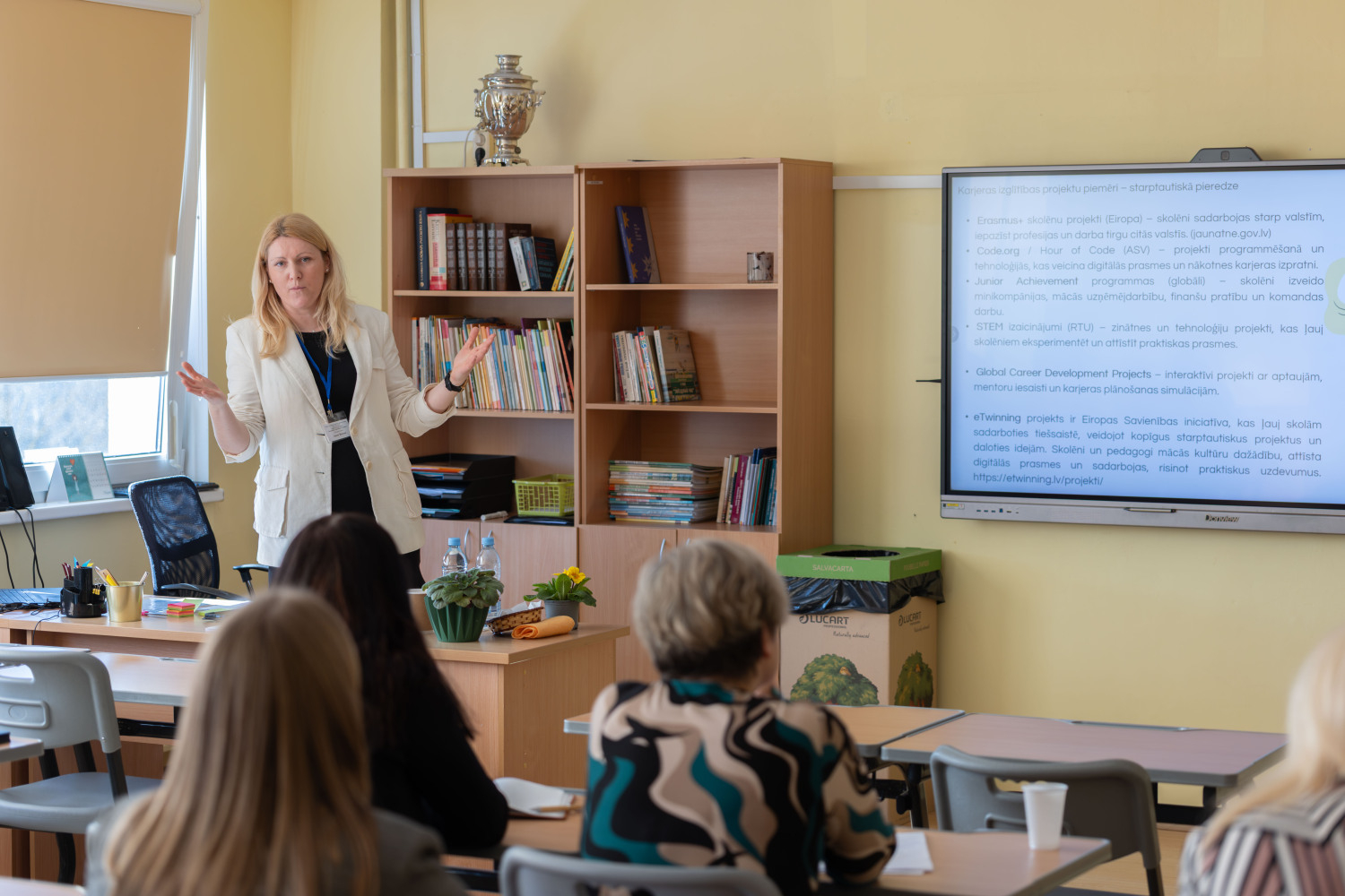 Ropažu novada pedagogu metodiskā diena, klase, klausītāji un runātājs