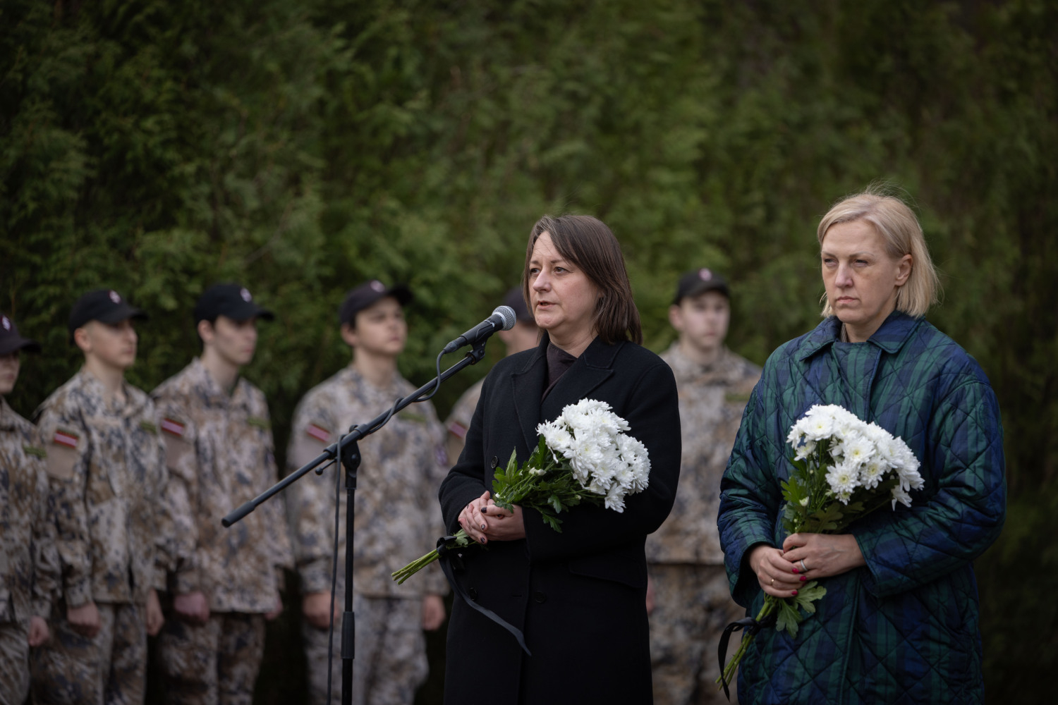 Represēto piemiņas diena Ulbrokas Meža kapsētā