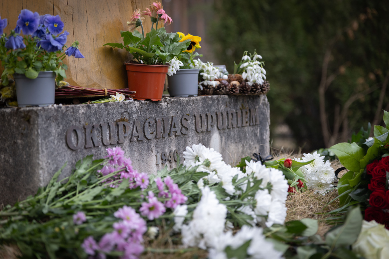 Represēto piemiņas diena Ulbrokas Meža kapsētā