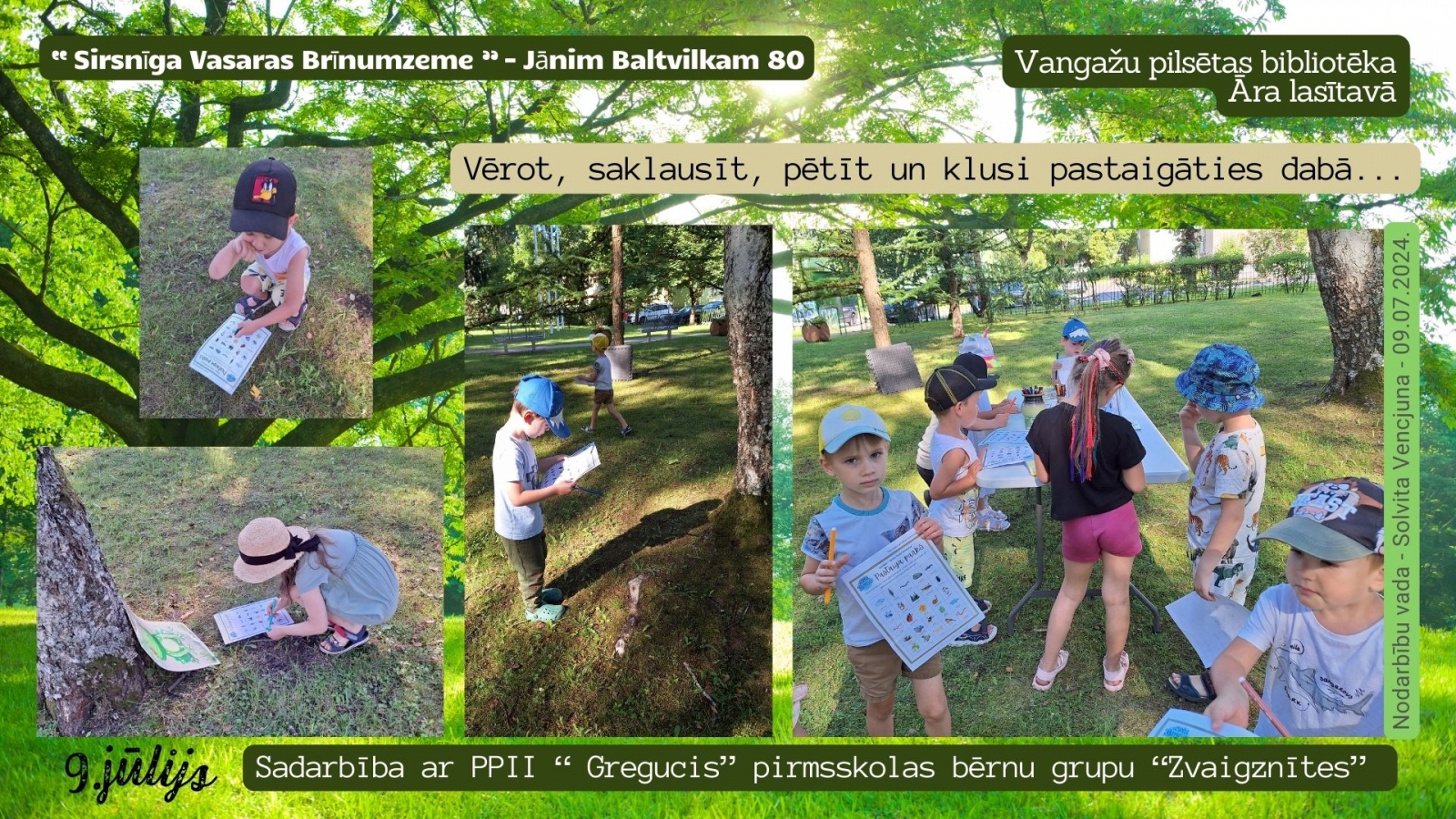 Sirsnīgas Vasaras Brīnumzeme- J.Baltvilkam 80
