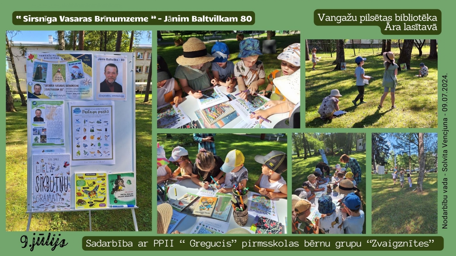 Sirsnīgas Vasaras Brīnumzeme- J.Baltvilkam 80