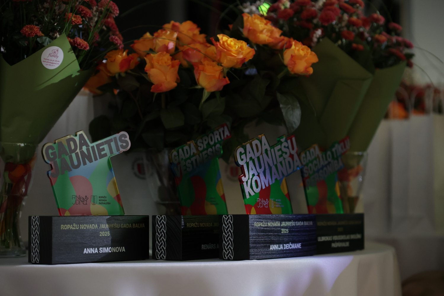 Pasniegtas "Ropažu novada Jauniešu gada balvas"