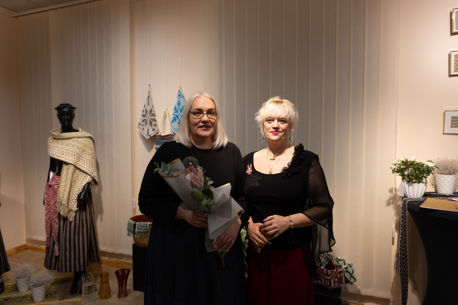 Izstādes "Mozaīktamborēšana mūsdienu interjerā un aksesuāros" atklāšana