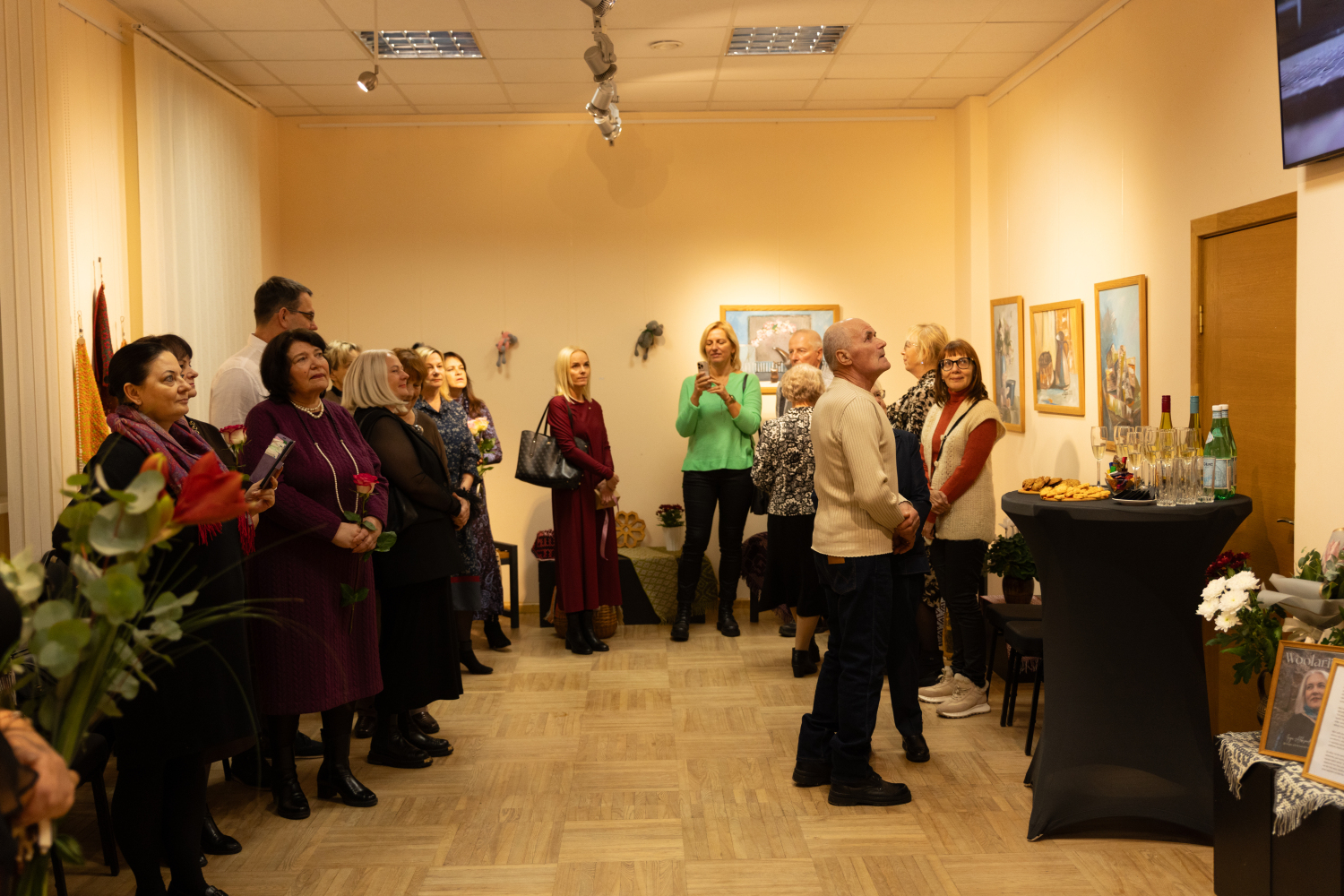 Izstādes "Mozaīktamborēšana mūsdienu interjerā un aksesuāros" atklāšana