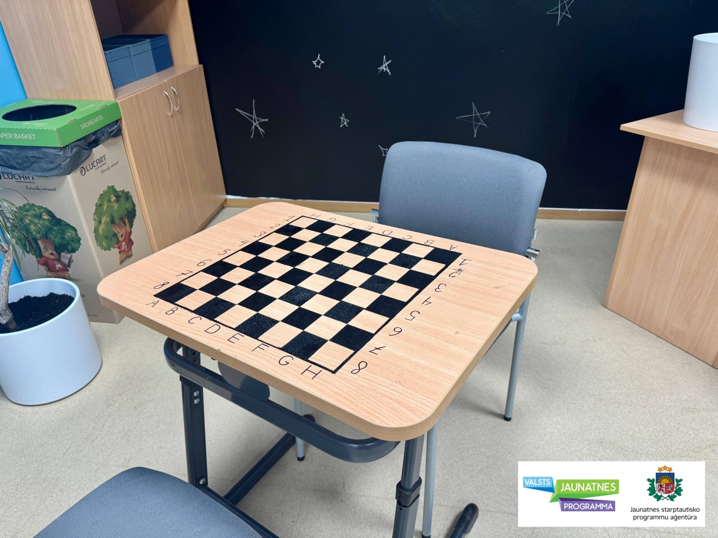 Projekta “Vēlies! Uzņemies! Rīkojies” laikā labiekārtota skolēnu atpūtas telpa 